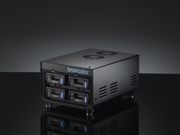 broncolor introduces the Satos Charging Station, enhancing convenience for photographic equipment rentals