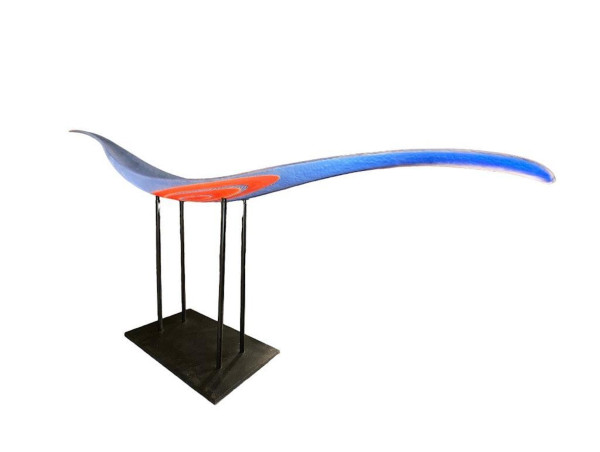 Flying boat art glass sculpture by Lino Tagliapietra (Italian, b. 1934) gavels for $19,680 at Neue Auctions on March 2nd