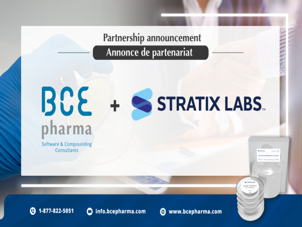  BCE Pharma Software and Compounding Consultant partners with Stratix Labs 