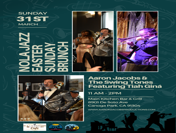  Aaron Jacobs & The Swing Tones play Easter Sunday Brunch with NOLA Jazz 