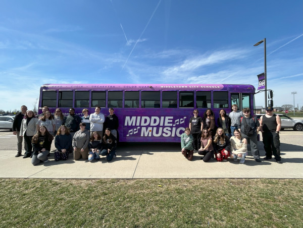 Petermann Bus Donates “Middie Music Bus” to Middletown City Schools for Student Competitions and Community Events