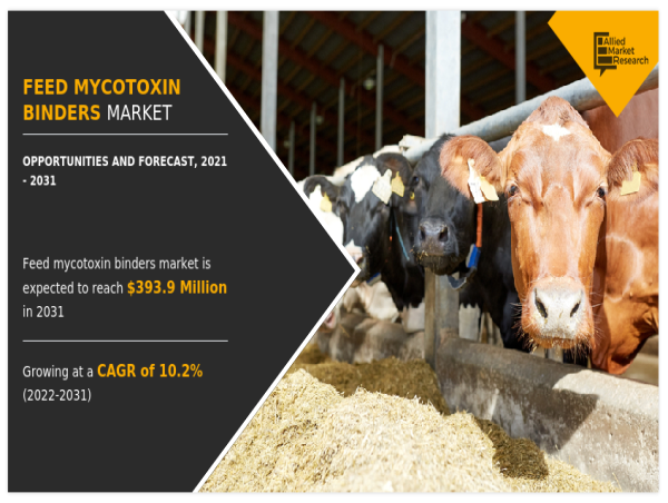 Feed Mycotoxin Binders Market Expected to Collect $393.9 Million by 2031