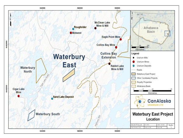  CanAlaska Completes Option Agreement Deal On Waterbury East And Constellation Uranium Projects 