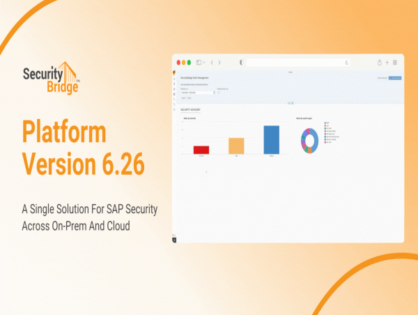 SecurityBridge Unveils Platform Version 6.26: A Singular Solution For SAP Security Across On-Prem And Cloud
