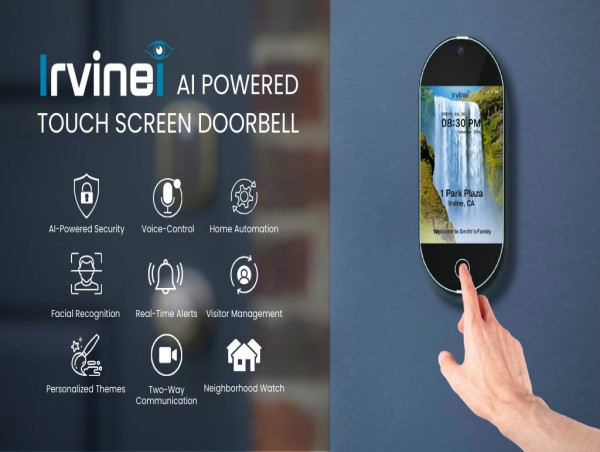  Irvinei Announces Launch Date for AI-Powered Touch Screen Doorbell 