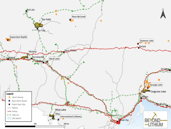 Beyond Lithium Finalizes Make up of Lithium Exploration Portfolio in Ontario