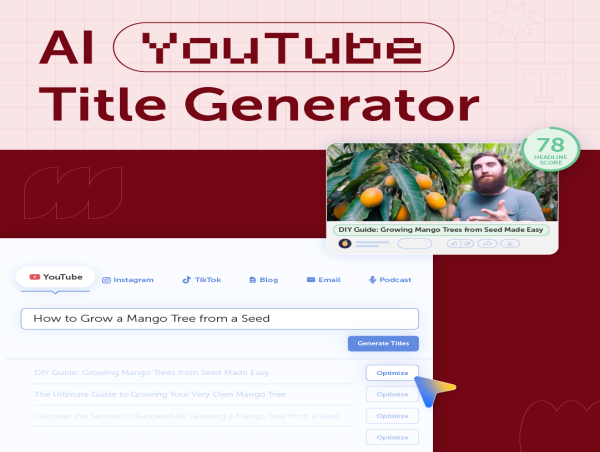 Headline Studio Unveils New AI-Powered YouTube Title Generator