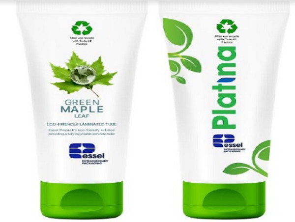  Essel Propack Unveils Recyclable Tube Packaging - Platina and Green Maple Leaf Lamitubes 