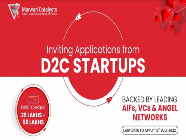  Startup Accelerator, Marwari Catalysts Invites Applications from D2C Startups for its Cohort 'Thrive' 