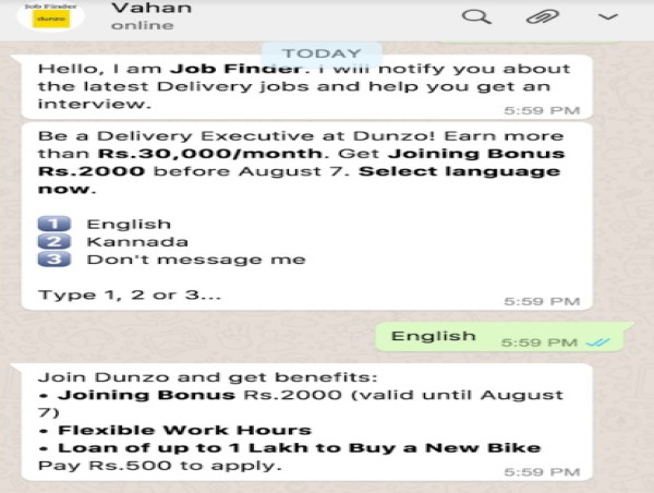  Vahan Announces its AI-driven Assistant on WhatsApp to Automate Recruitment 