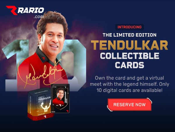  Rario Unveils Digital Collectibles in Honor of Master Blaster Sachin Tendulkar's 50th Birthday Celebration 