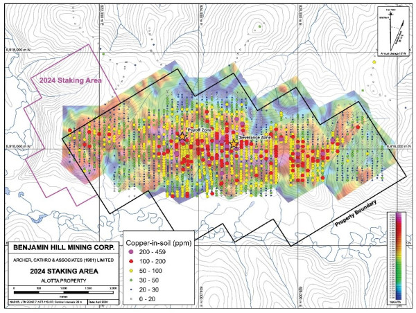 Benjamin Hill Announces Staking of 18 Additional Mineral Claims and Spring Drill Program at Alotta