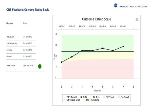 The Outcome Rating Scale: Reliability, Validity and Feasibility