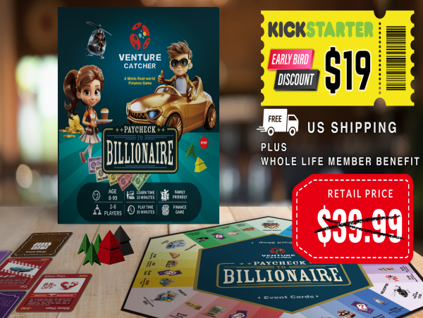 Paycheck to Billionaire Launches on Kickstarter: A Revolutionary Game to Master Personal Finance