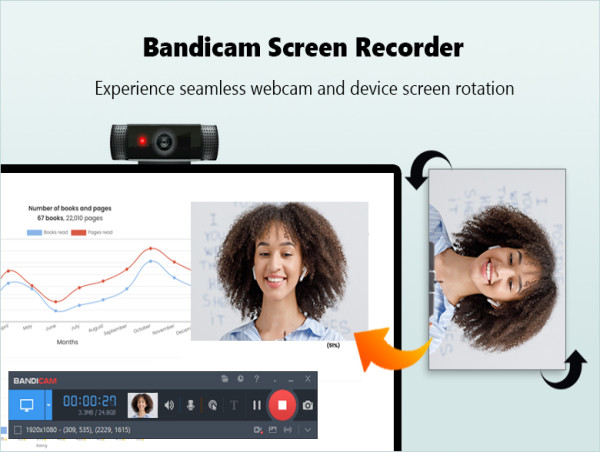 Bandicam 7.1.1 Unveiled: Added Webcam Rotation and Improved Screen Recording Area Selection