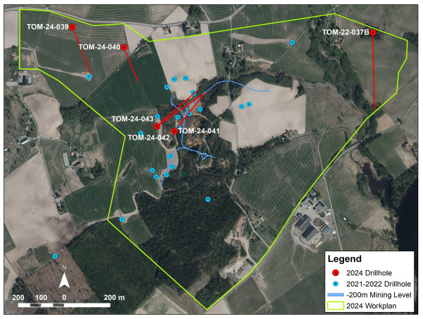  District Intersects Strong Visual Polymetallic Sulphide Mineralization at the Tomtebo Property 