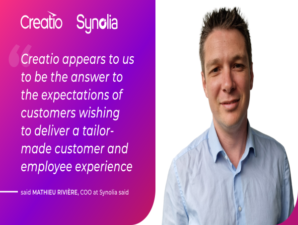 Creatio announces partnership with Synolia, CRM expert for over 20 years