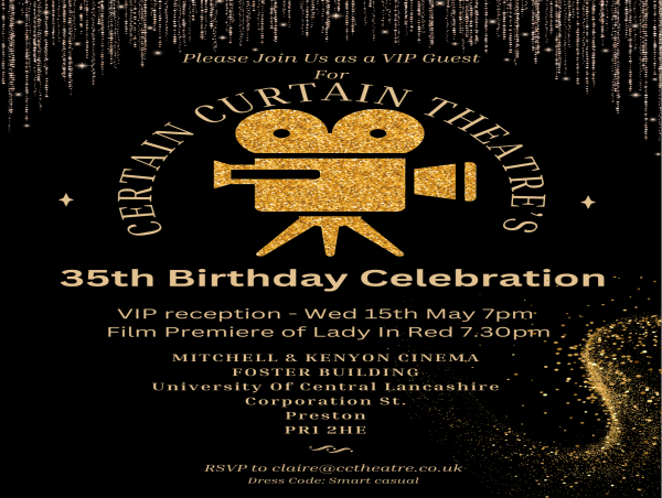  Raising The Curtain On 35 Years Of Impact: Certain Curtain Theatre Company Invites You To The Premiere Event! 