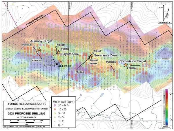 Forge Resources Announces Mobilization Date for Spring Drill Program at Alotta Project