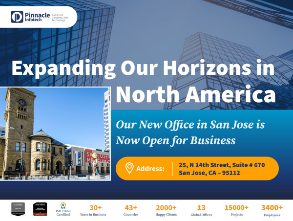 Pinnacle Infotech Expands Its Global Presence with New Office in San Jose, California