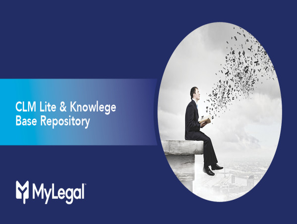 MyLegal™ Extends CLM Lite Functionality To Support Knowledge Management And GenAI