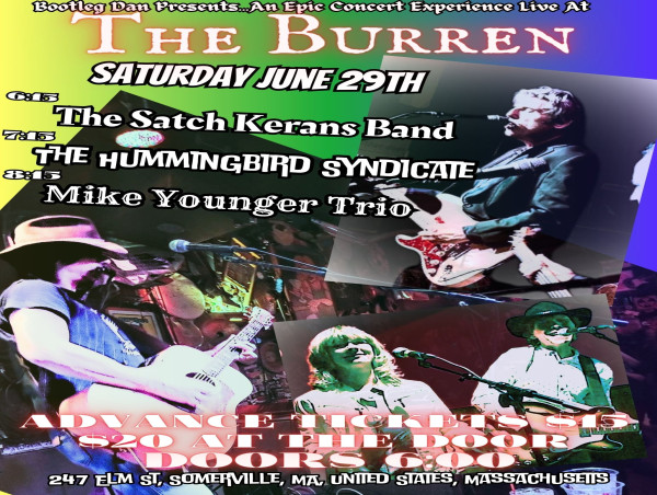 TRIPLE BILL ROCK SHOW JUNE 29th @ THE BURREN