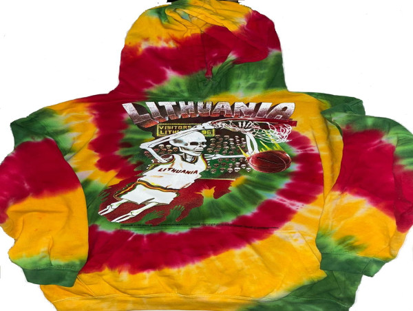  Ahead of the Paris 2024 Summer Olympics Iconic Lithuanian Basketball Tie Dyed Skullman Shirts are Back in the News 