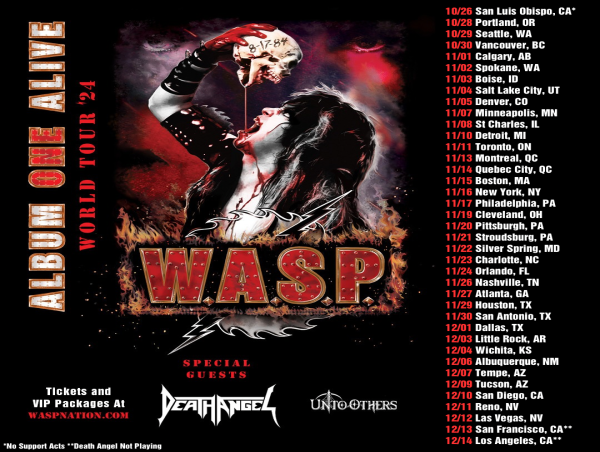  W.A.S.P. Will Perform their Entire Debut Album from Start to Finish, on the 2024 Album ONE Alive World Tour 
