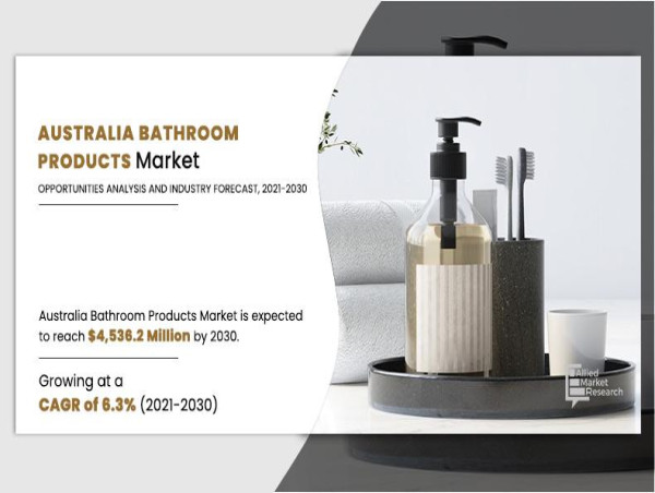 Australia Bathroom Products Market to Expand At a CAGR of 6.3% will Reach US$ 4,536.2 Million by the End of 2030