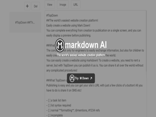  markdown AI for instant website design launches service on June 1. 