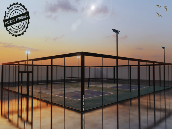 PICKLEGLASS™ Launches INFINITYGATE™, Smart Lock Door System for SoundProof Glass Pickleball and Tennis Courts