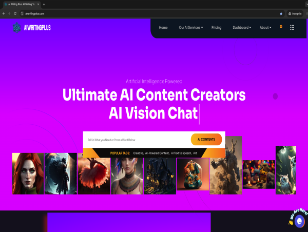 AIWritingPlus Unveils Revolutionary AI-Powered Digital Content Creation Platform.