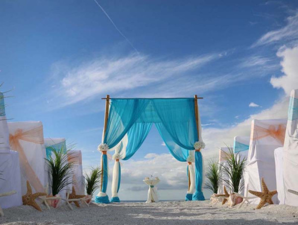 Florida Beach Wedding Packages with a Beach Wedding Reception - mid-week Specials in one wedding and reception venue