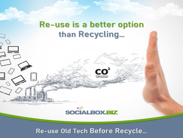 Socialbox.biz Reuse Before Recycle For Old Tech For World Environment Day And Every Day