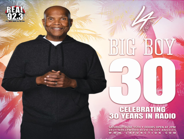  LA Function, LA's Biggest Summer Day Festival, To Host 30th Radio Anniversary of Real 92.3's Big Boy On June 15 