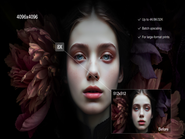 Aiarty Image Enhancer Boosts AI Art Quality to 4K or Higher with More Details - Special Giveaway Included