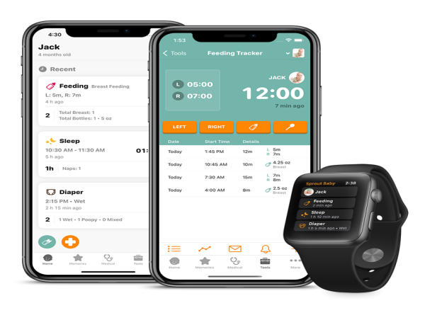 Sprout Baby Tracker App Showcased in Apple's WWDC Keynote Presentation – Introducing New watchOS 11 Double Tap Gesture
