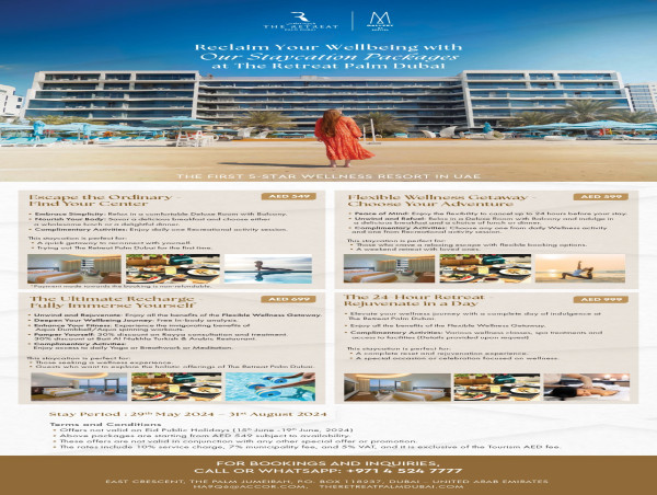  MGallery The Retreat Palm Dubai Unveils Exciting June Offers 