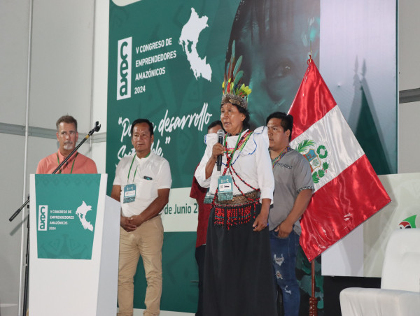 INDIGENOUS LEADERS SUPPORT PALM OIL COMPANY OCHO SUR DURING THE FIFHT AMAZON CONGRESS 2024