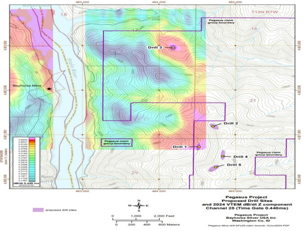  Bayhorse Silver Drill Approval, Pegasus Project, Idaho, Update 