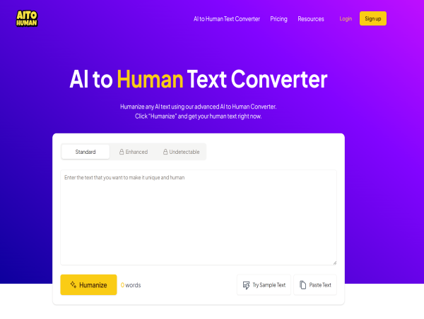 AItoHuman.ai Launches New AI to Human Text Converter