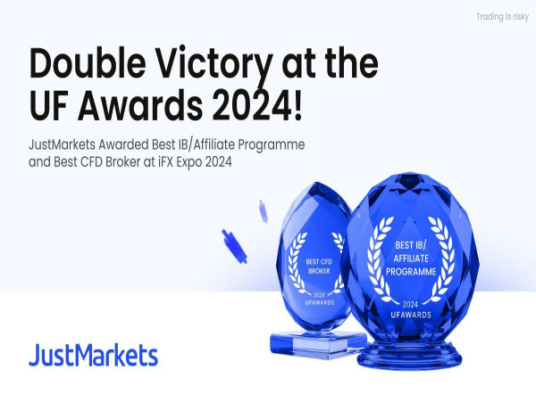  JustMarkets awarded best CFD broker, best IB/affiliate programme within UF Awards 2024 