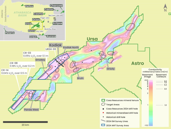  Cosa Resources Announces Completion of Geophysical Surveys at Multiple Eastern Athabasca Uranium Projects 