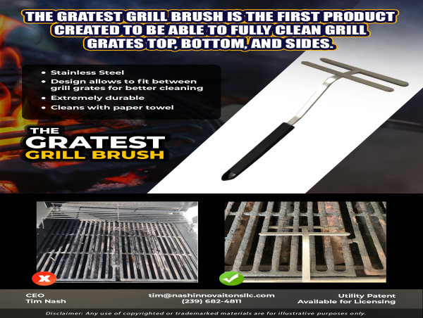  Nash Innovations Patents Second Grilling Product, Poised for Continued Growth in $6B Industry 