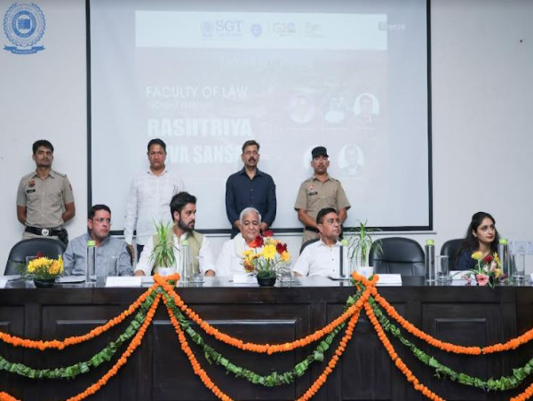  Igniting the Spark of Political Discourse: SGT University Hosts Successful National Youth Parliament 2024 