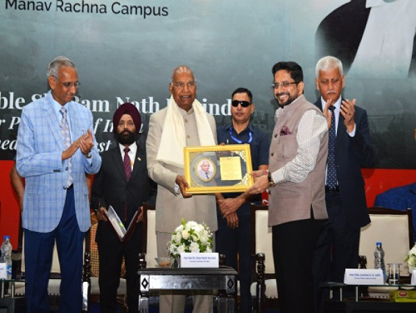  Ram Nath Kovind, Former President of India, Visits Manav Rachna Campus; Graces Justice RC Lahoti Memorial Lecture as the Chief Guest 