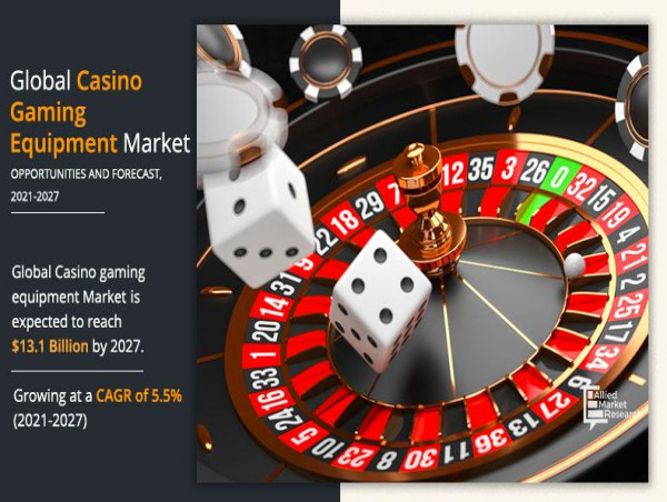 Casino Gaming Equipment Market Estimated to Conquer Valuation of $13,191.8 million by 2027