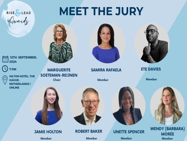 Marguerite Soeteman-Reijnen announced as Jury Chair for 2024 Rise & Lead Awards