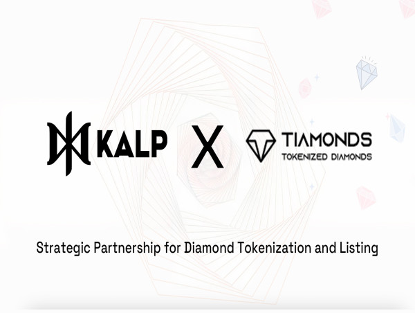 Kalp and Tiamonds AG Announce Strategic Partnership for Diamond Tokenization and Listing on STOEX (SMART Token Exchange)