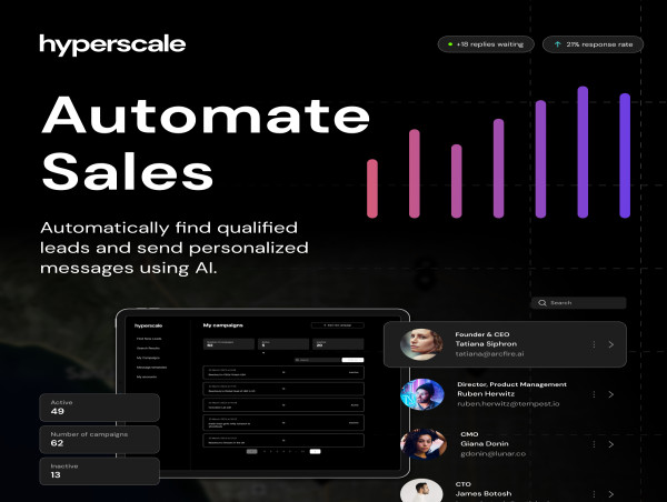  Ex-Apple Employee Launches Hyperscale: AI for Small Businesses to Automate Sales and Outreach 